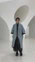 Washed Long Denim Coat